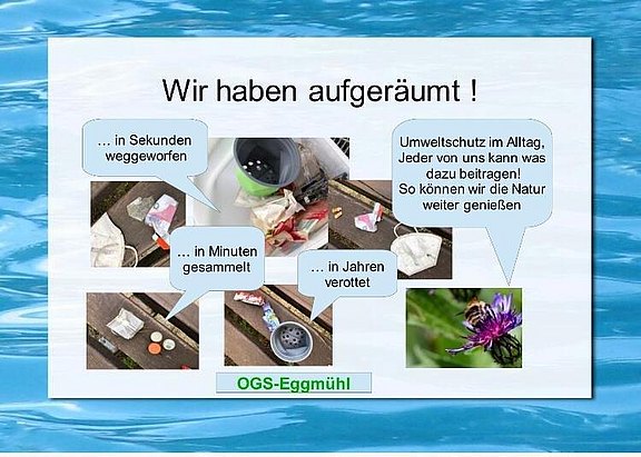 Man sieht eine Collage zum Thema Umweltschutz im Alltag.